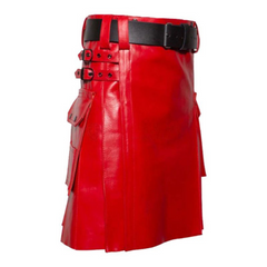 Red Leather Pride Kilt