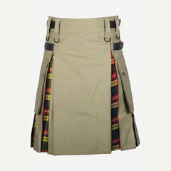 Men's Charm Khaki Hybrid Kilt