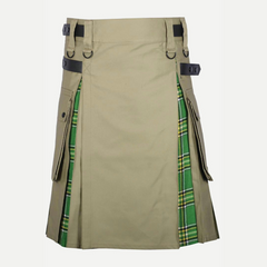 Men's Charm Khaki Hybrid Kilt