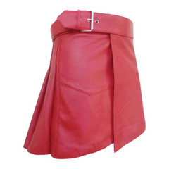 Pink Leather Kilt