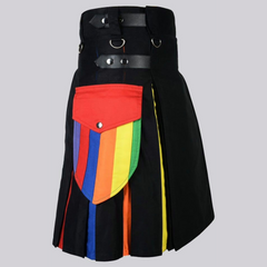 LGBT Pride Hybrid Utility Kilt For Men