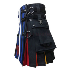 Pride Flag Leather Kilt