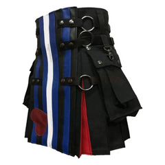 Pride Flag Leather Kilt