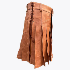 Brown Leather Kilt