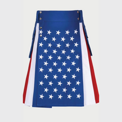 American Flag Hybrid Utility Kilt For Patriotic Men