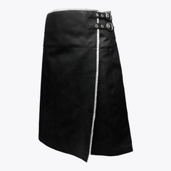 Leather Kilt with White Trim