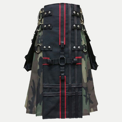 Interchangeable Camouflage Gothic Utility Kilt