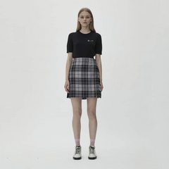 Grey Tartan Kilt For Women