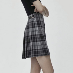 Grey Tartan Kilt For Women