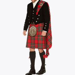 Prince Charlie Royal Stewart Wedding Kilt Outfit For Men