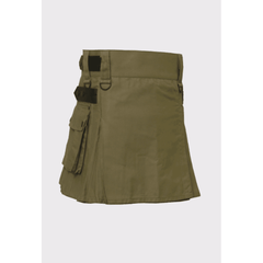 Women Khakhi Color Utility Kilt