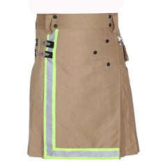 khaki firefighter utility kilt