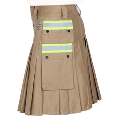 khaki firefighter utility kilt