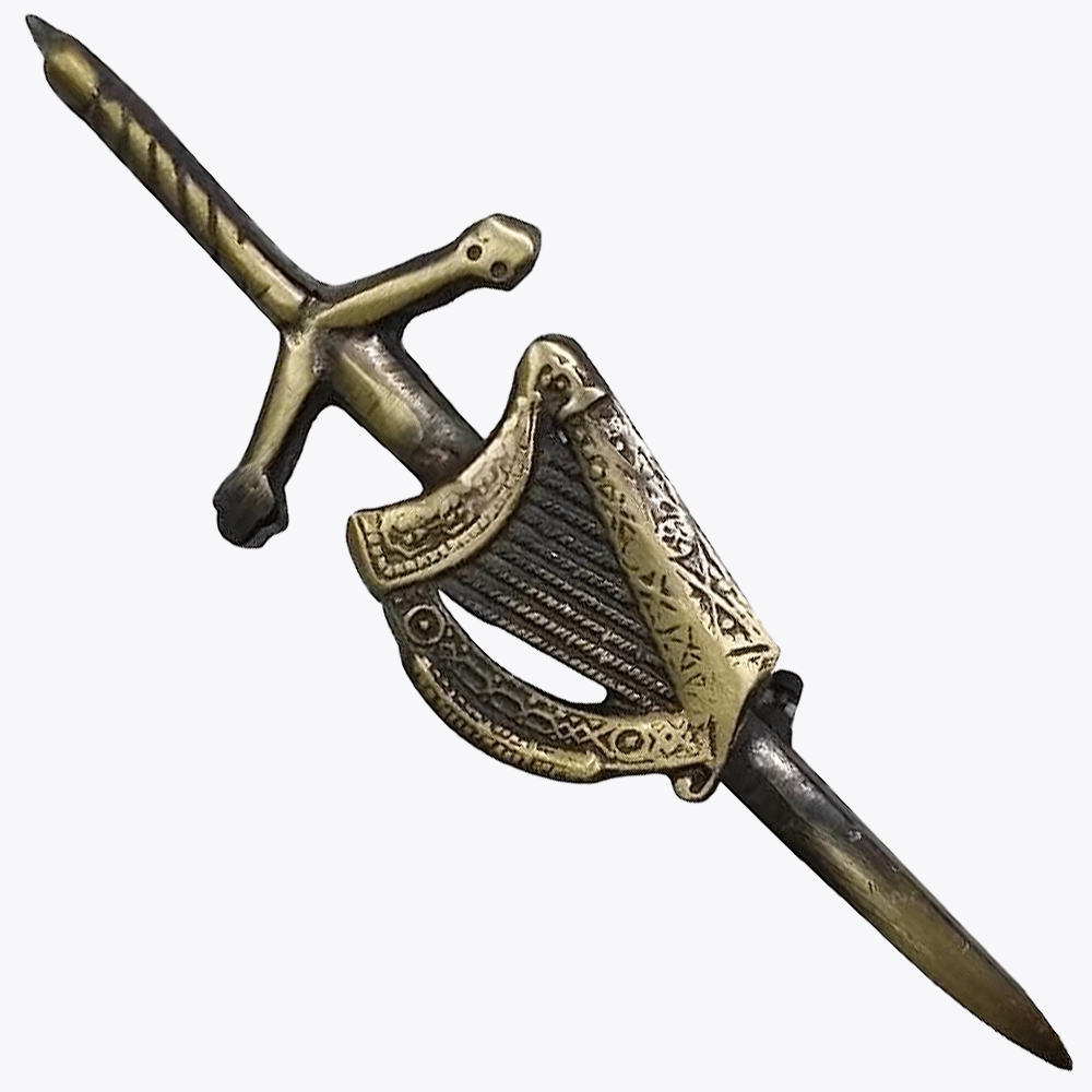 Antique Irish Hornt Kilt Pin - Kilt Kingdom