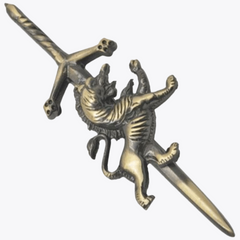 Anitque Highland Scottish Rampant Lion Kilt Pin