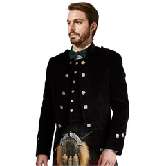 Sheriffmuir Velvet Kilt Jacket with 5 Buttons Vest