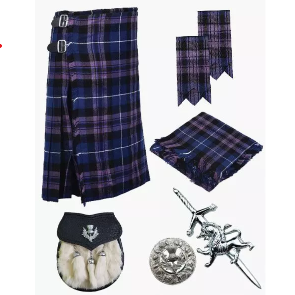 Traditional Pride of Scotland Tartan Kilt package