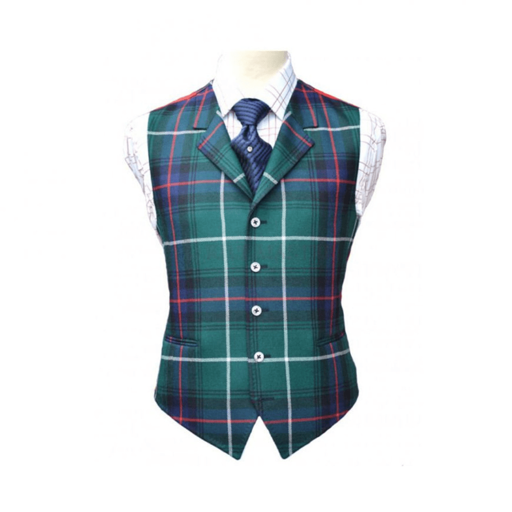 Scottish Traditional Mackenzie Tartan Kilt Vest / Waistcoat For Mens - Kilt Kingdom