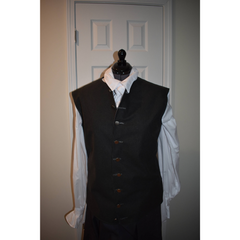 Men's 18th Century Vest; Scottish Historical Suit Vest; Men's 18th Century Vest; Suede Suit Vest; Suede Vest