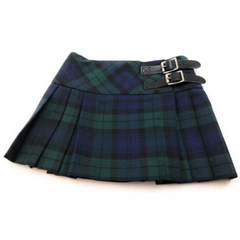 Girls Black Watch Tartan Mini Stacey Kilt