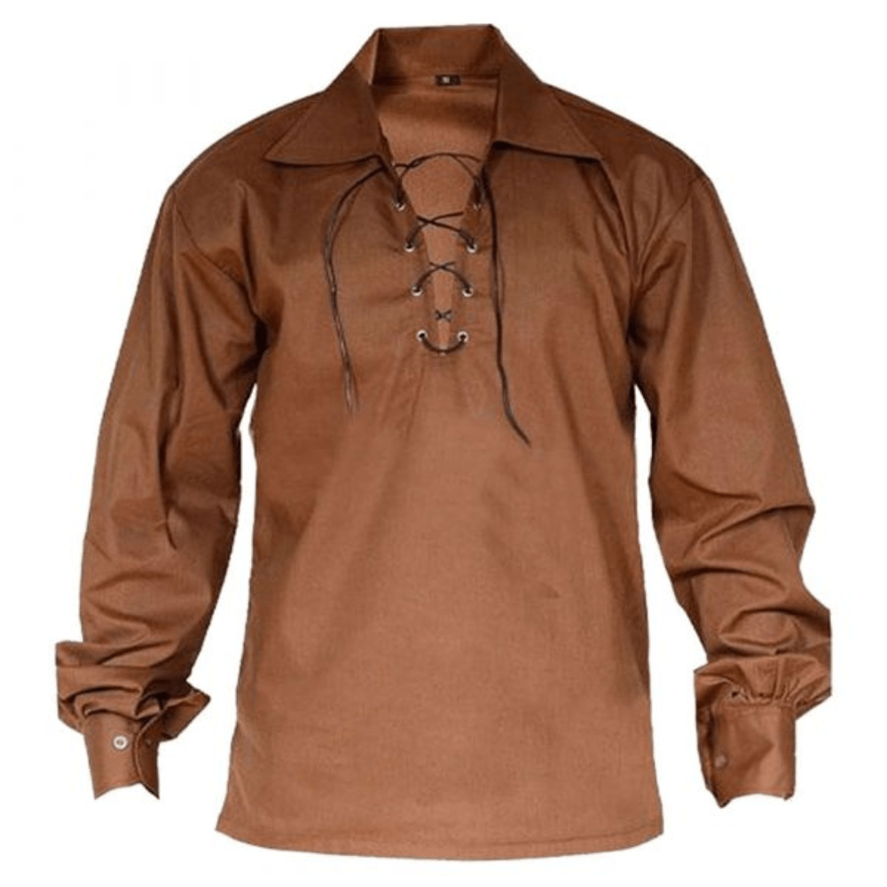 Brown Ghillie Shirt - Kilt Kingdom