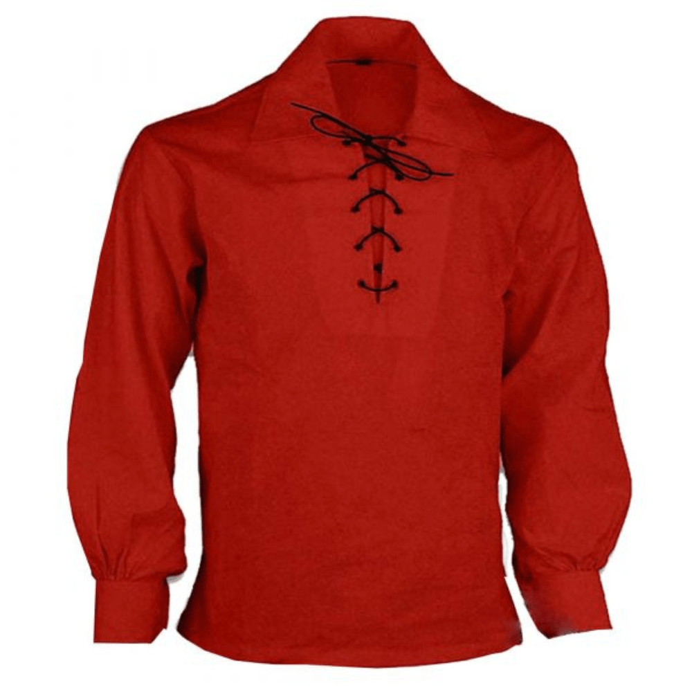 Red Ghillie Shirt - Kilt Kingdom